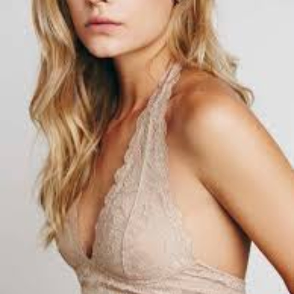Free People Galloon Halter Bralette - Nude - Picture 3 of 3